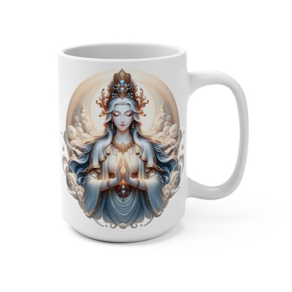 Quan Yin II Mug 15oz Buddhist Goddess Quan Yin Ceramic