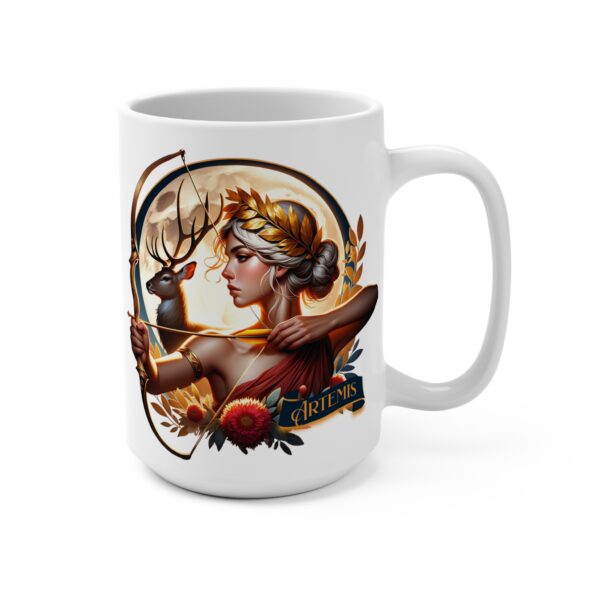 Artemis Mug 15oz Greek Goddess Artemis Ceramic Mug