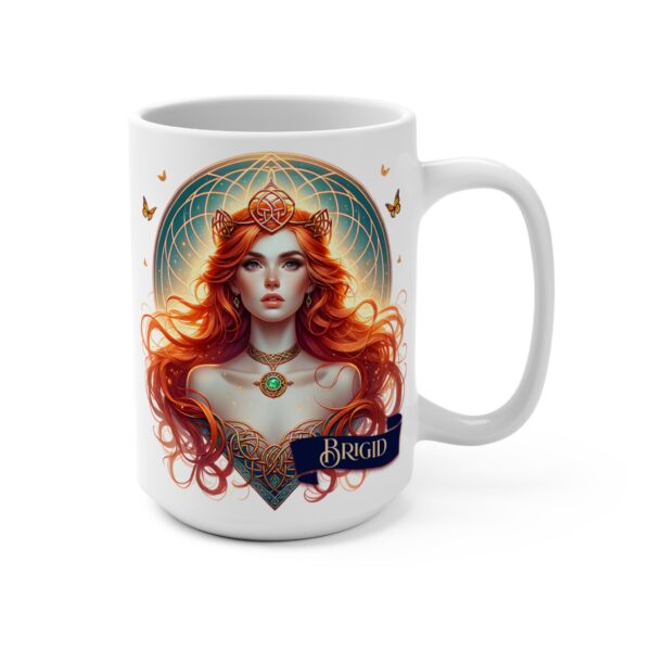 Brigid Mug 15oz Celtic Irish Goddess Brigid Ceramic Mug