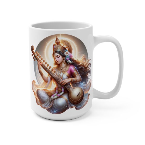 Saraswati Mug 15oz Hindu Goddess Saraswati Ceramic Mug