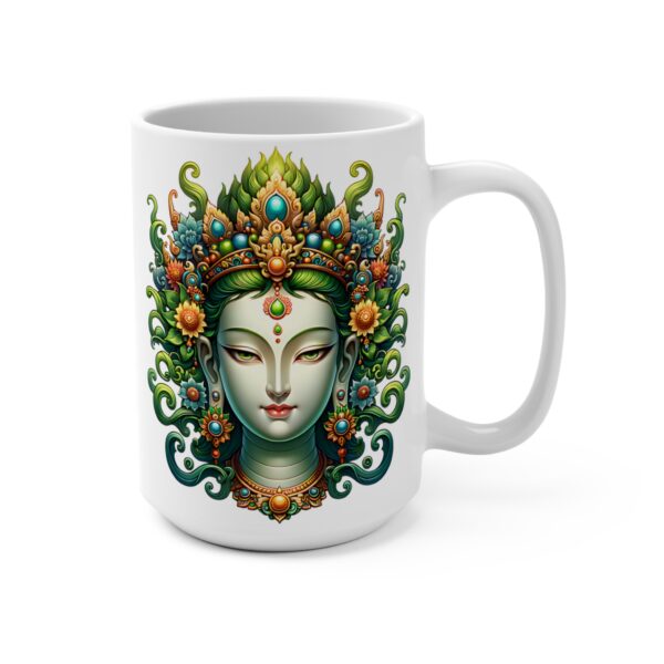 Green Tara Mug 15oz Buddhist Goddess Green Tara Ceramic