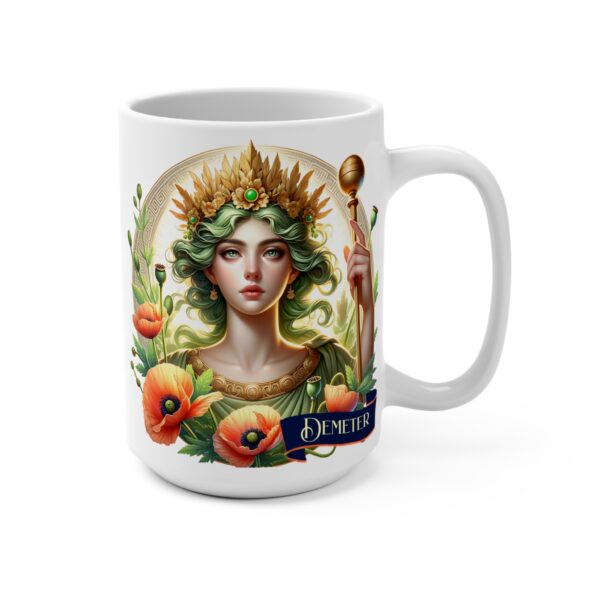 Demeter Mug 15oz Greek Goddess Demeter Ceramic Mug