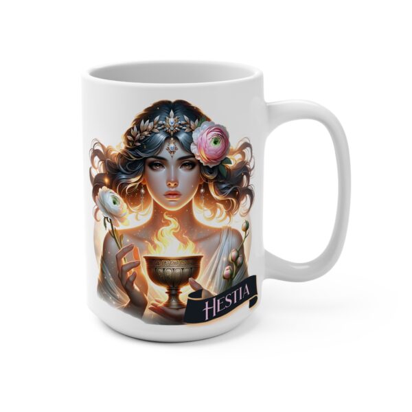 Hestia Mug 15oz Greek Goddess Hestia Ceramic Mug