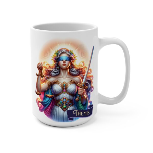 Themis Mug 15oz Greek Goddess Themis Ceramic Mug