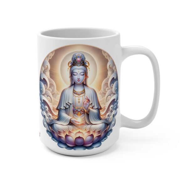 Quan Yin III Mug 15oz Buddhist Goddess Quan Yin Ceramic