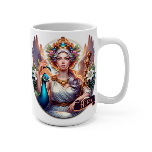 Hera Latte Mug 15oz Greek Goddess Hera Ceramic Latte Mug